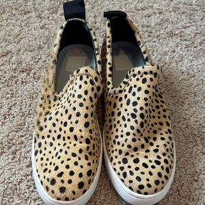 Dolce Vita Leopard Print Slip-On Sneakers